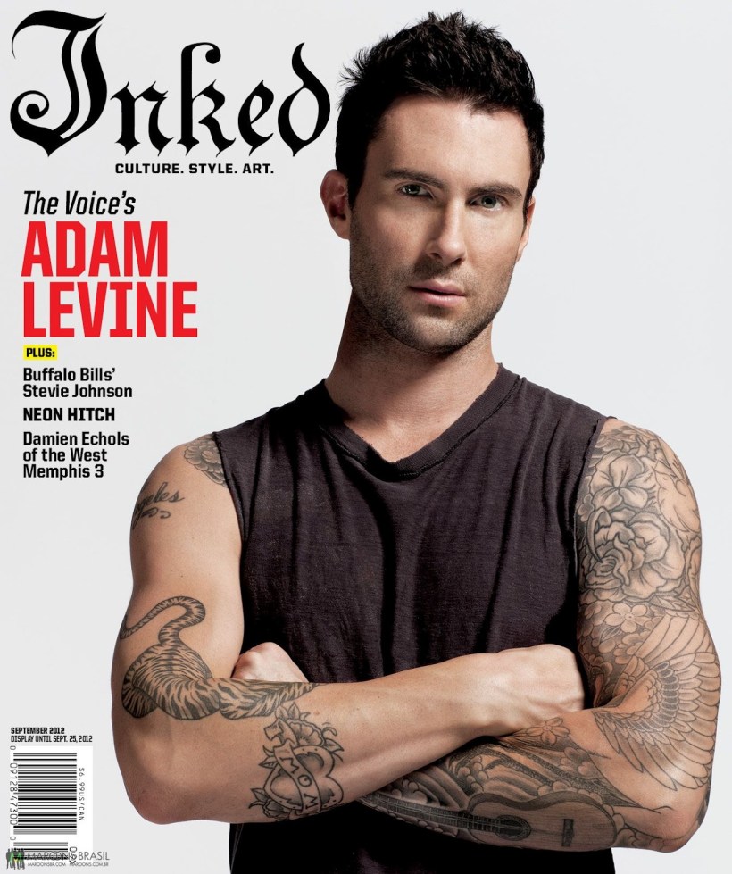 Adam Levine on Inked Magazine 1